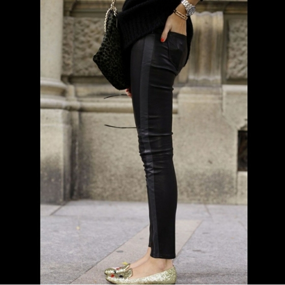 NWT J Brand Irina Leather Pants Size 27 - Picture 2 of 8